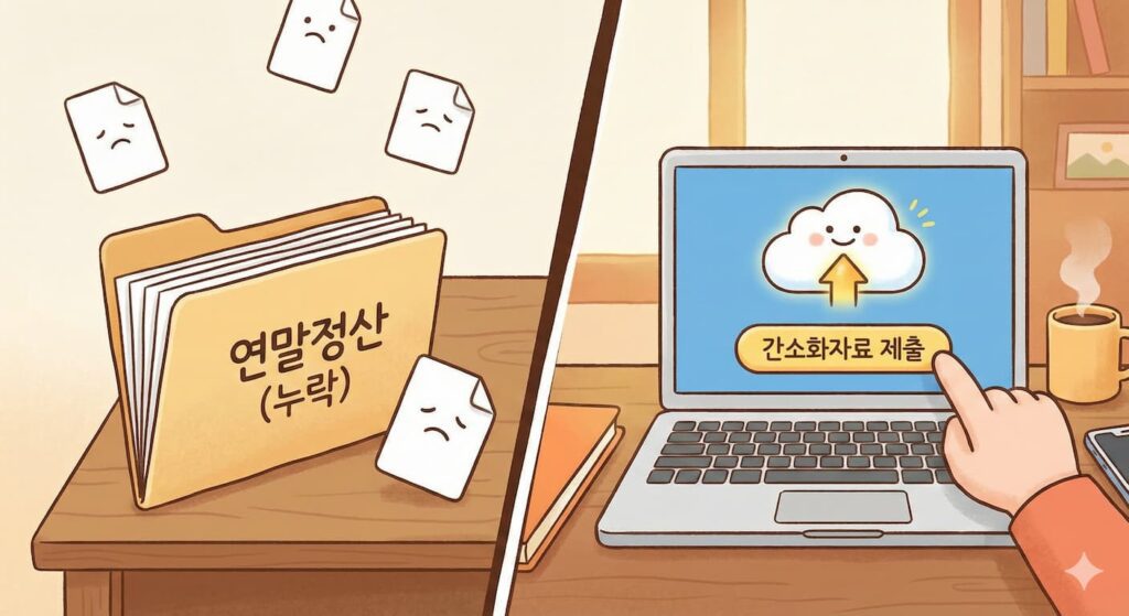 간소화 자료 누락 수동 제출 체크리스트(의료비·교육비·기부금·월세)