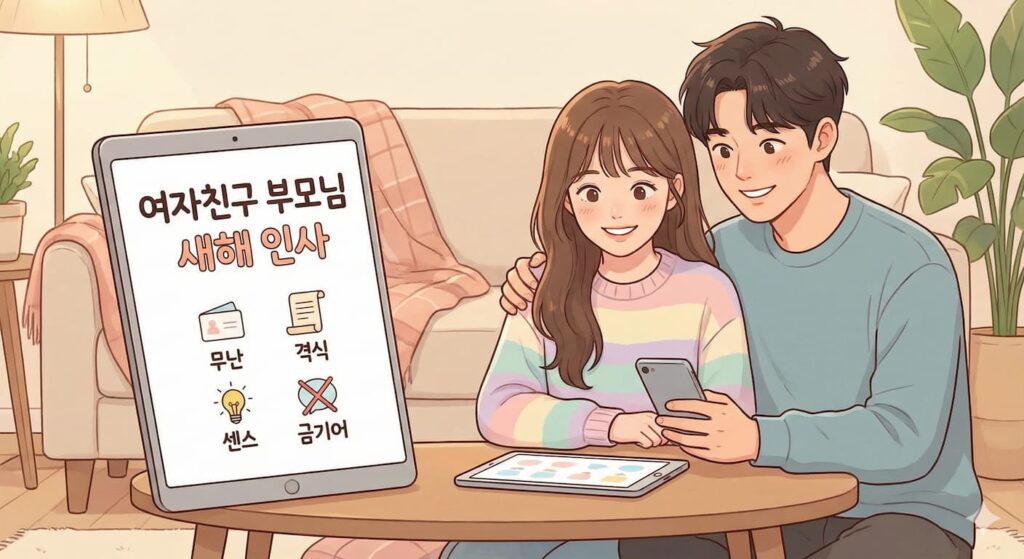 여자친구 부모님 새해 인사 무난 격식 센스 문구 금기어