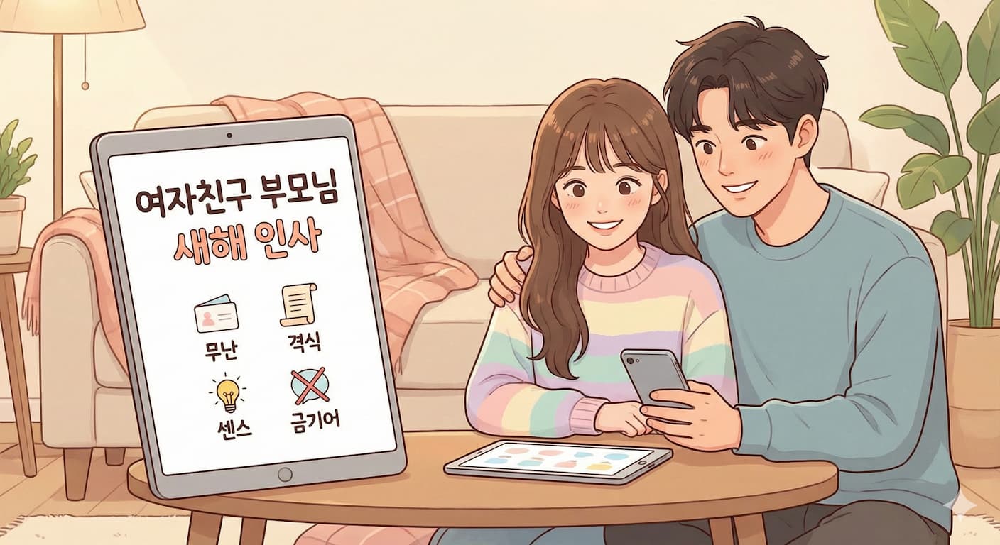 여자친구 부모님 새해 인사 무난 격식 센스 문구 금기어