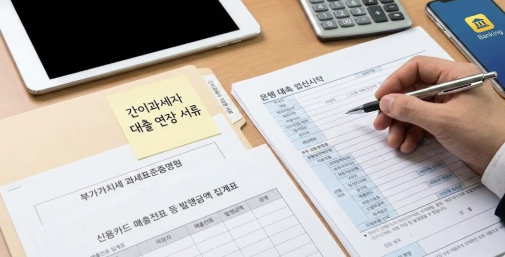 간이과세자 대출 연장 서류 표준손익계산서 대체 3종 세트