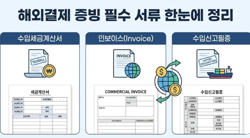 해외결제 증빙 체크리스트(카드전표·인보이스·통관서류)