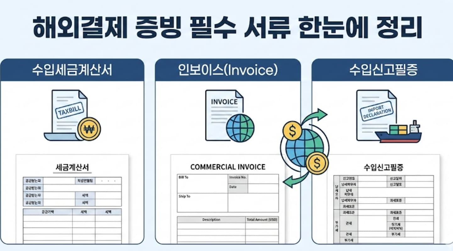 해외결제 증빙 체크리스트(카드전표·인보이스·통관서류)