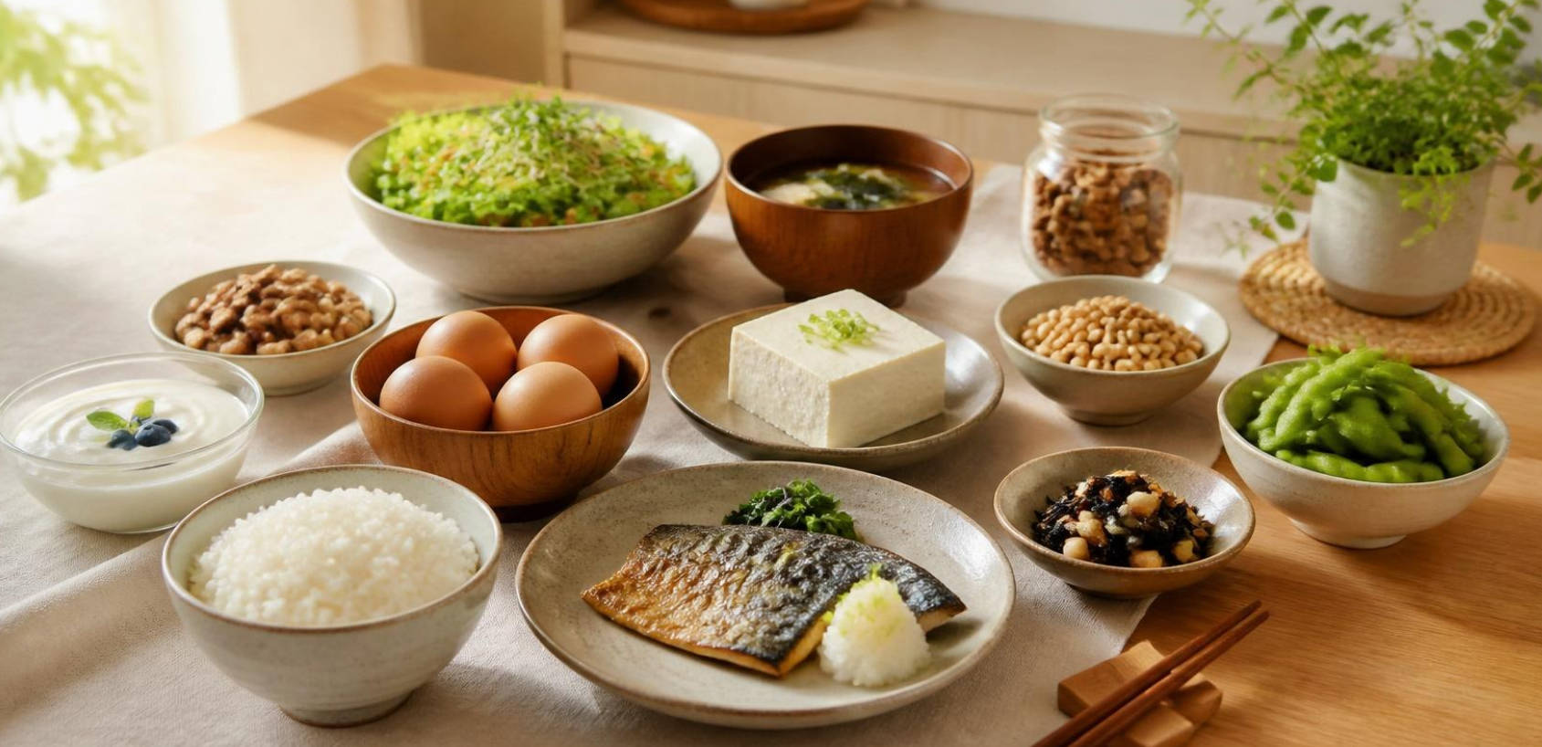 하루 단백질 섭취량을 위한 다양한 단백질 식품