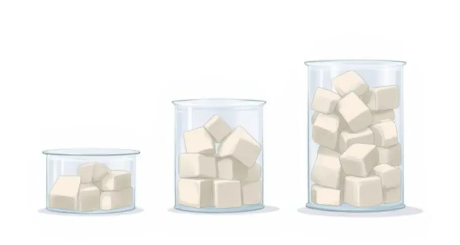 하루 당류 권장량 25g 50g 100g 양 비교