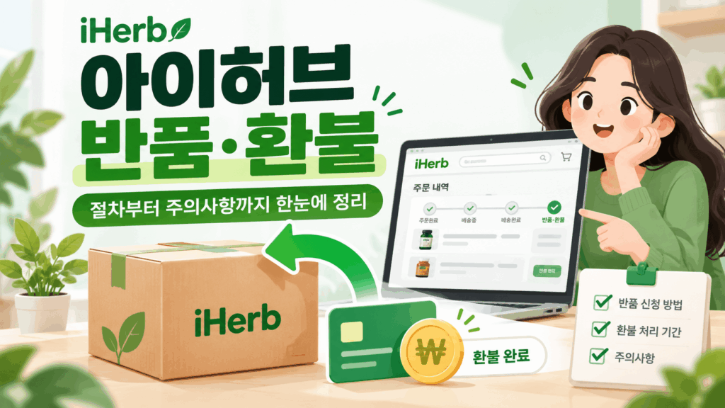아이허브 반품 환불